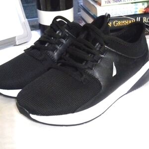 Nautica Black and White Sneakers with Breathable Upper and Comfortable Design